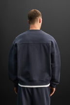 FRENCH BLUE CREW NECK SWEATSHIRT