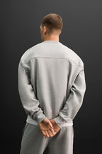 HAZEL GREY CREW NECK SWEATSHIRT