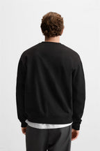BLACK CREW NECK SWEATSHIRT (ULTRA LUX)