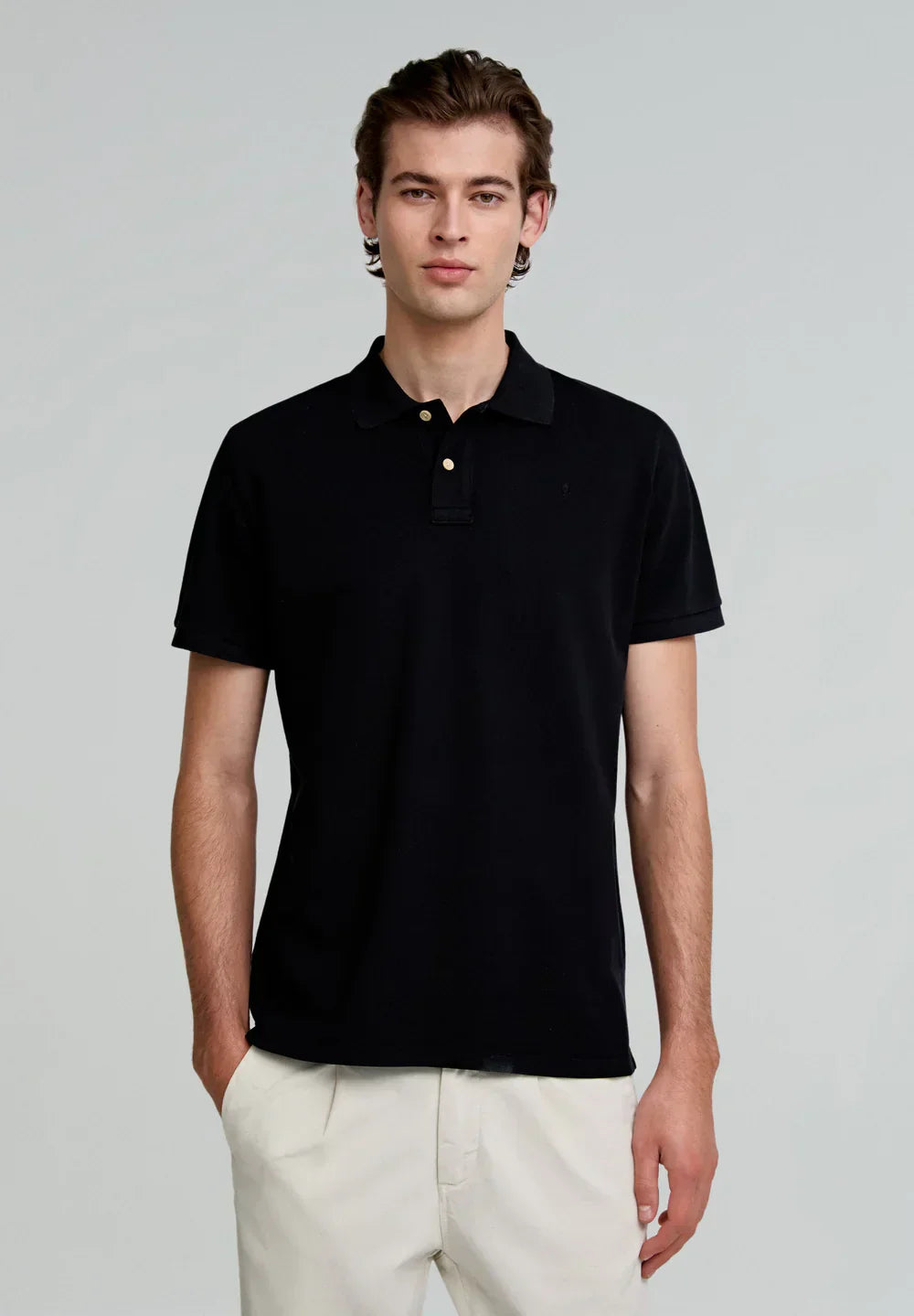 BLACK LUXURIOUS POLO-SHIRT