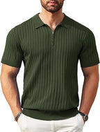 Olive Green Zipper Polo Spain