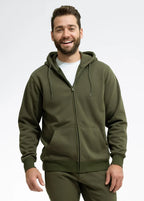 Military Green Premium Zipper Hood