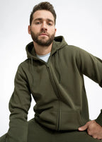Military Green Premium Zipper Hood