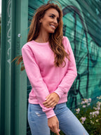 Candy pink Sweatshirt Fleeced