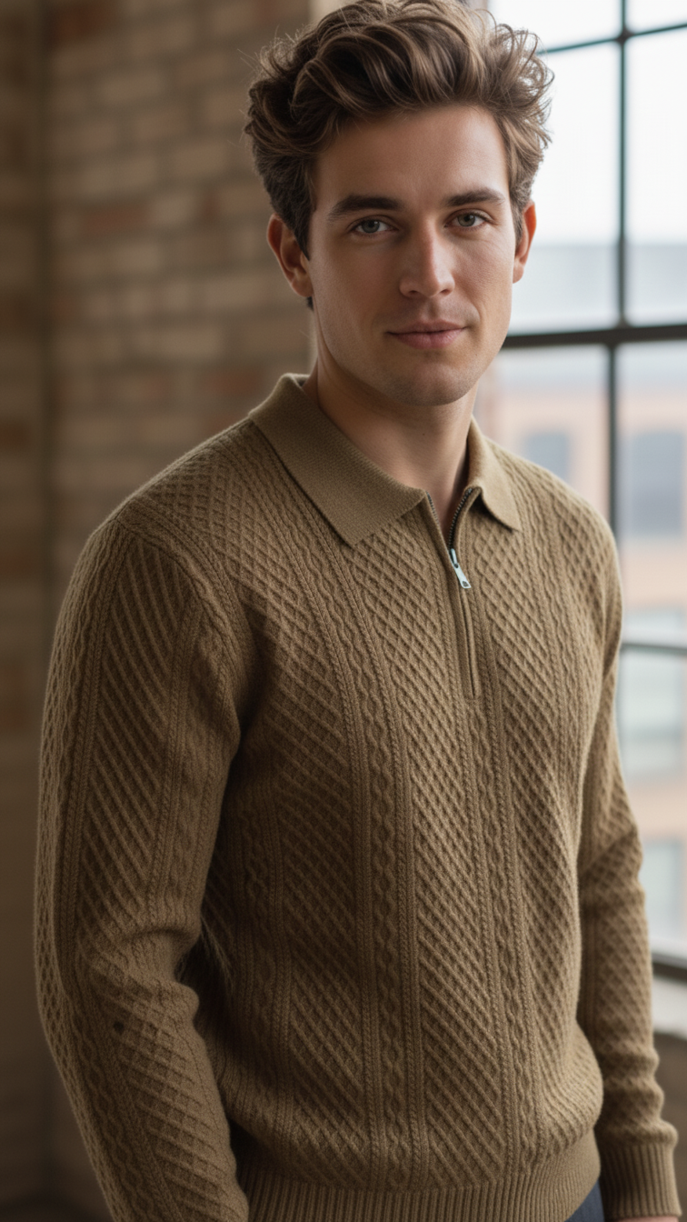 MUD Dusk Brown Designer Zipper Old Money