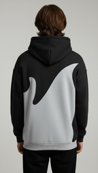 Charcoal & Black Flame Hoodie