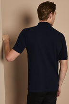 Cotton Polo Shirt, Navy Blue